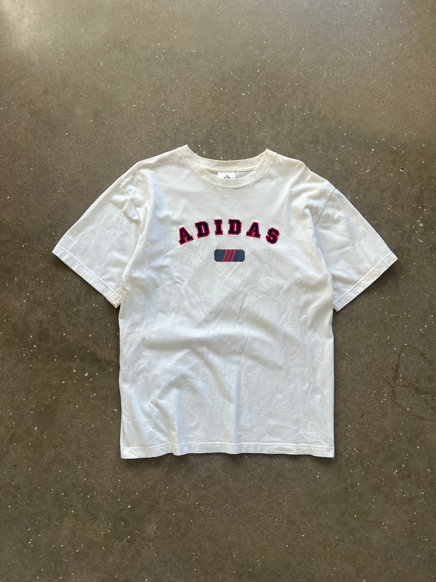 Vintage White Adidas Shirt - M