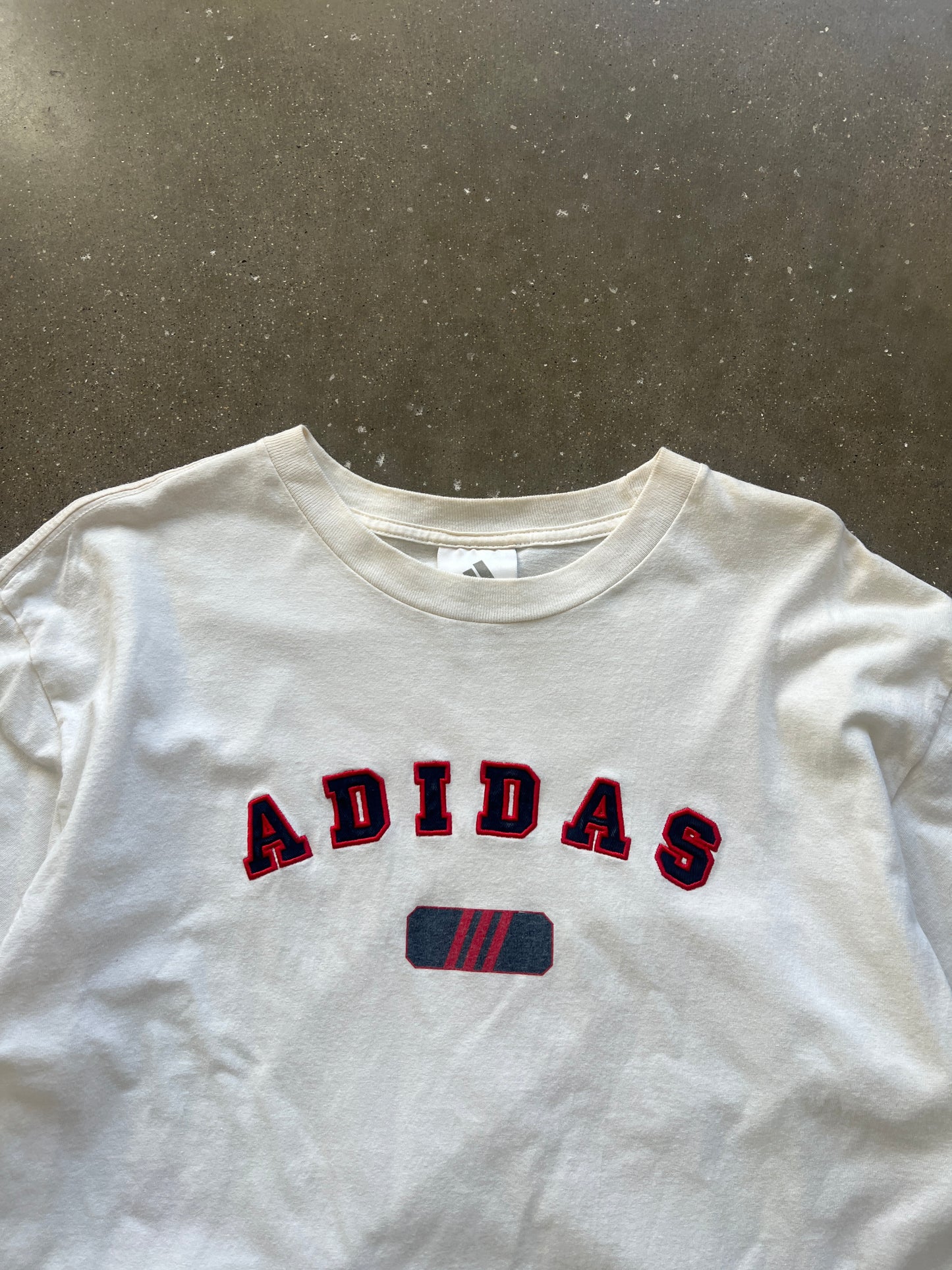 Vintage White Adidas Shirt - M