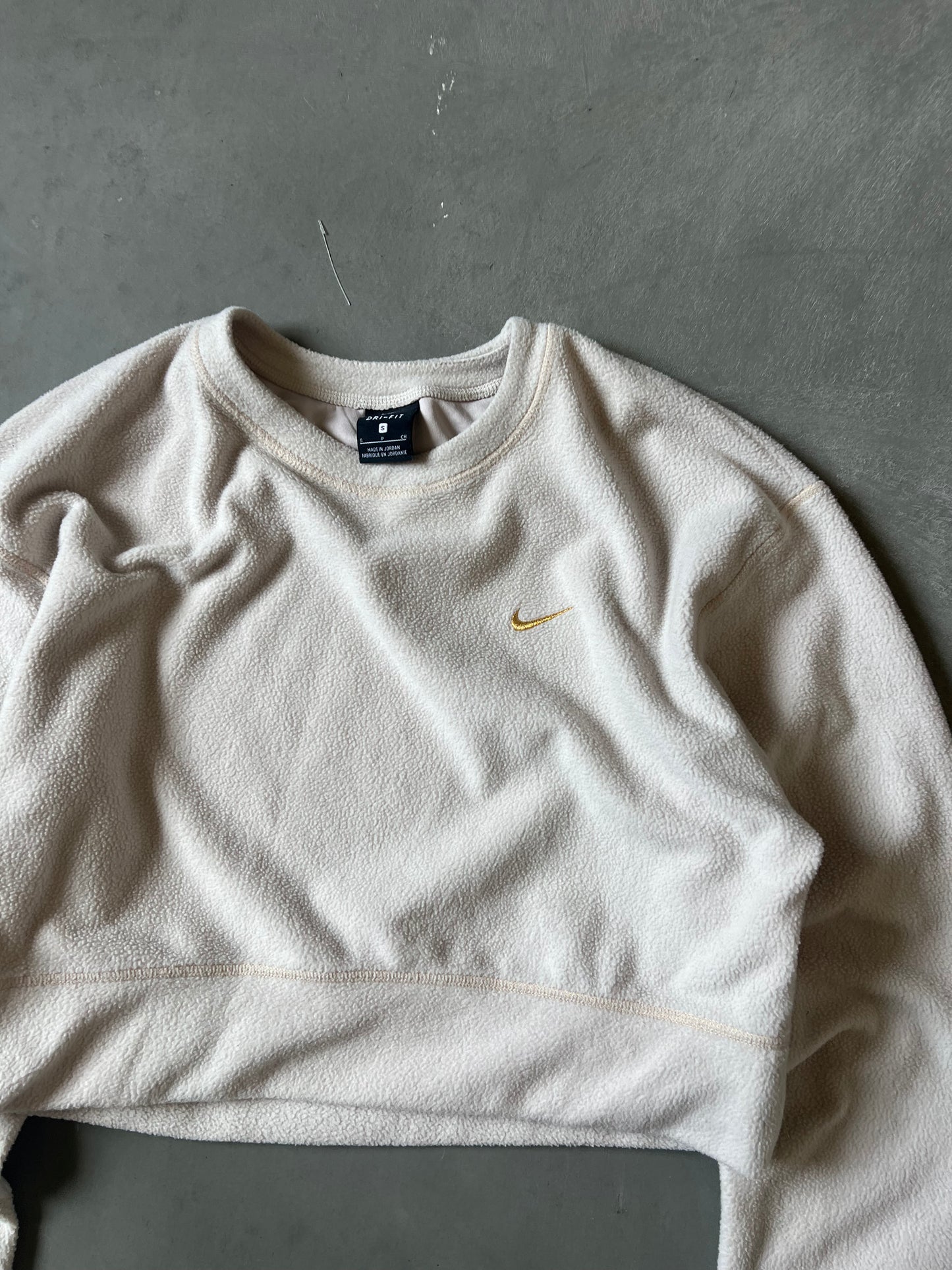 Vintage Cream Nike Swoosh Crew - L