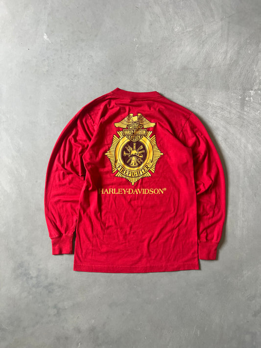 Vintage Red Harley Davidson Shirt - M
