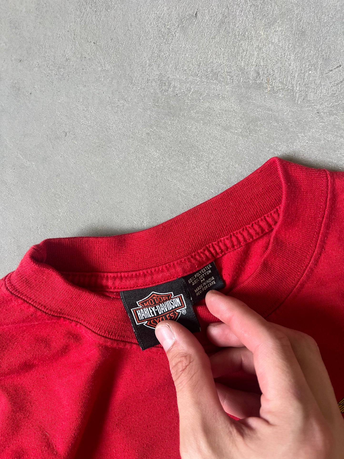 Vintage Red Harley Davidson Shirt - M