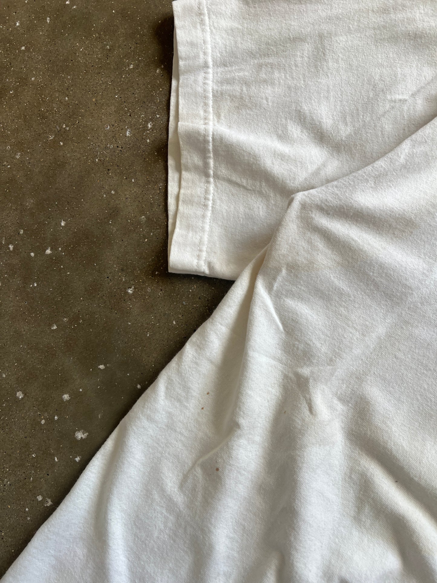 Vintage White Adidas Logo Shirt - M