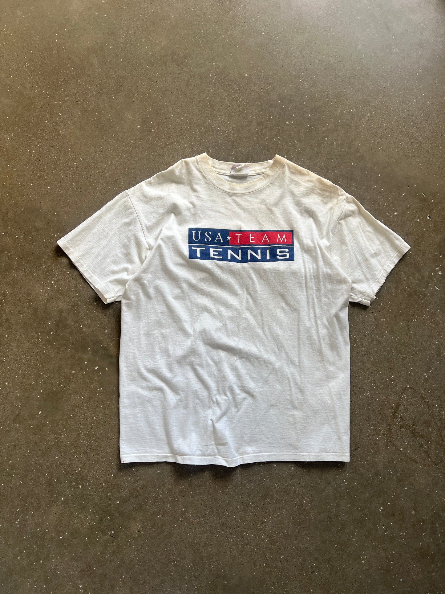 Vintage White Tennis Shirt - L