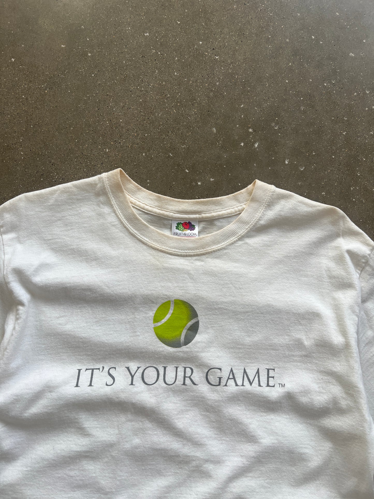 Vintage White Tennis Shirt - M
