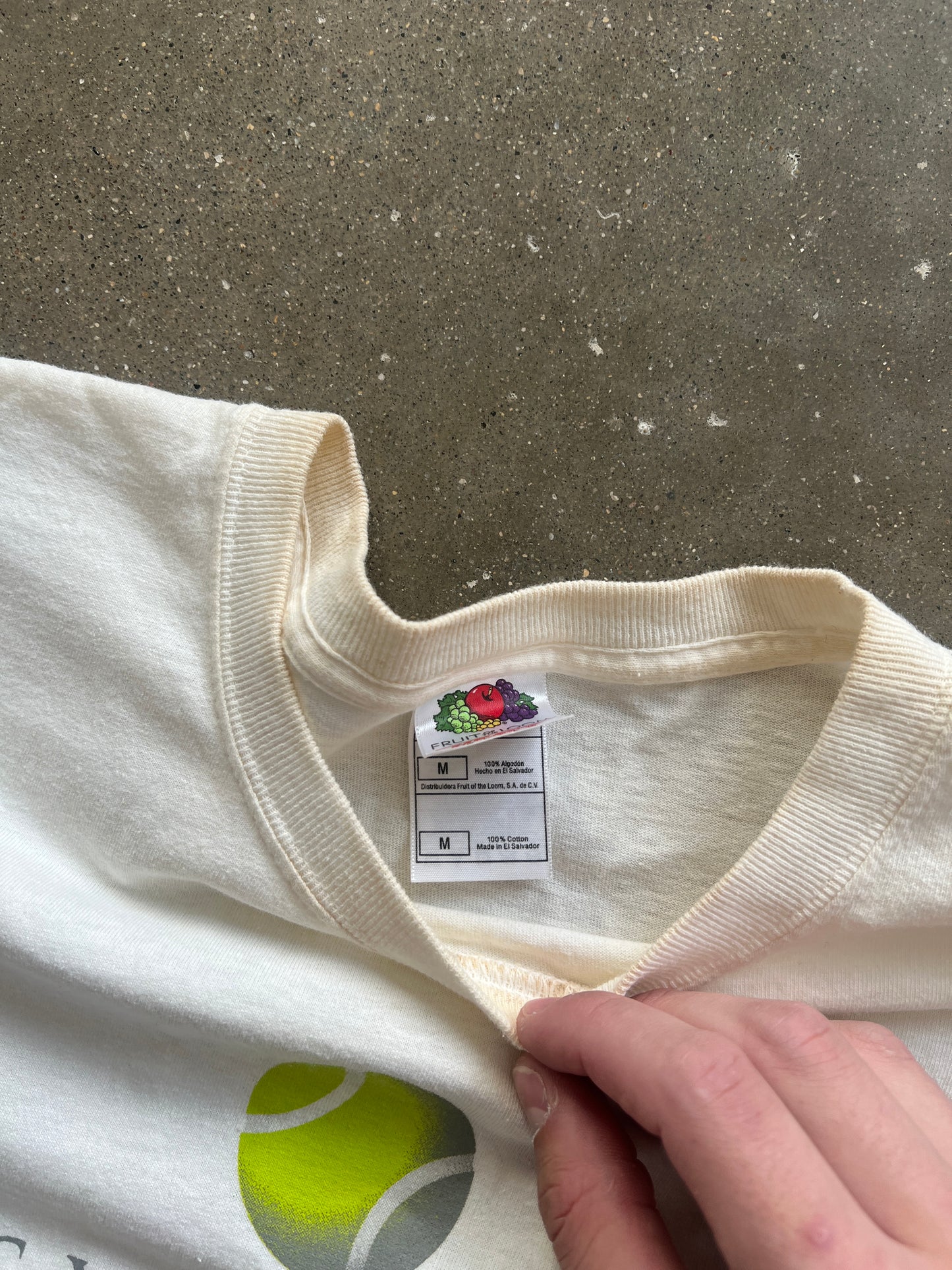 Vintage White Tennis Shirt - M