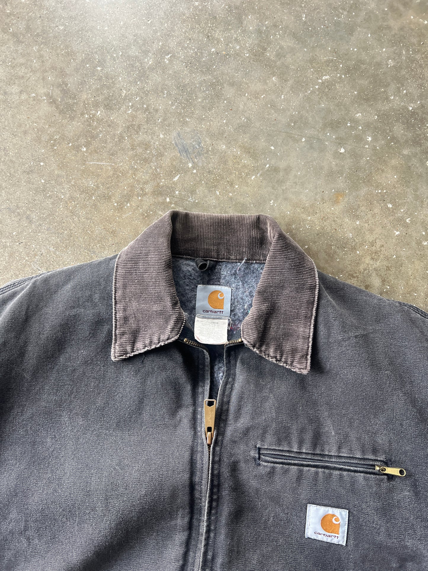 Vintage Faded Black Carhartt Detroit Jacket - M