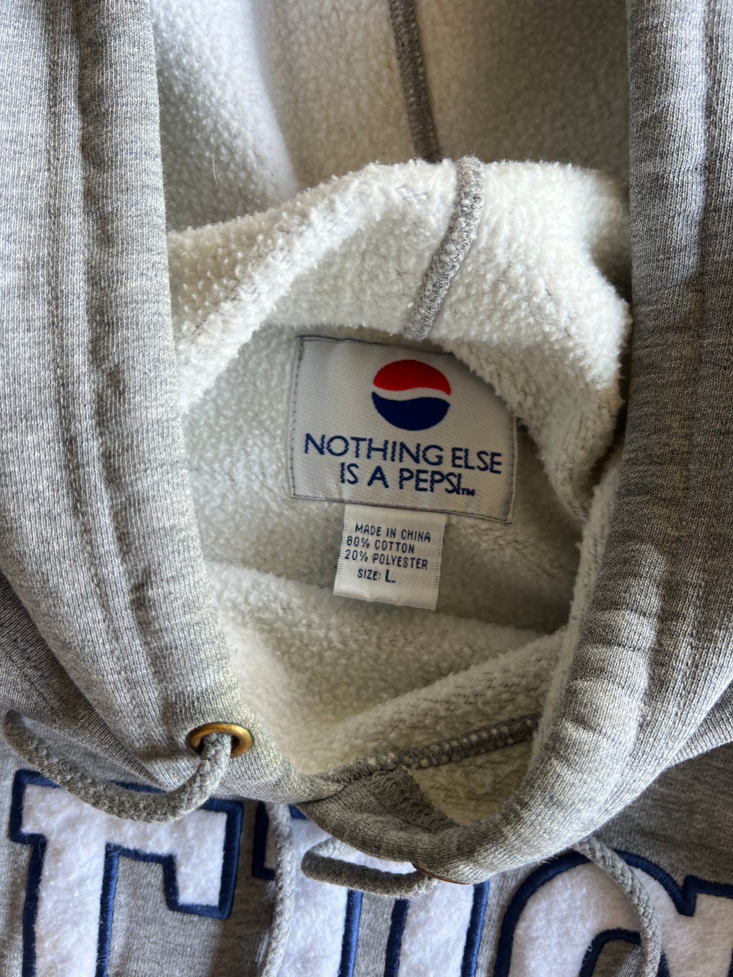 Vintage Pepsi Spellout Hoodie -L