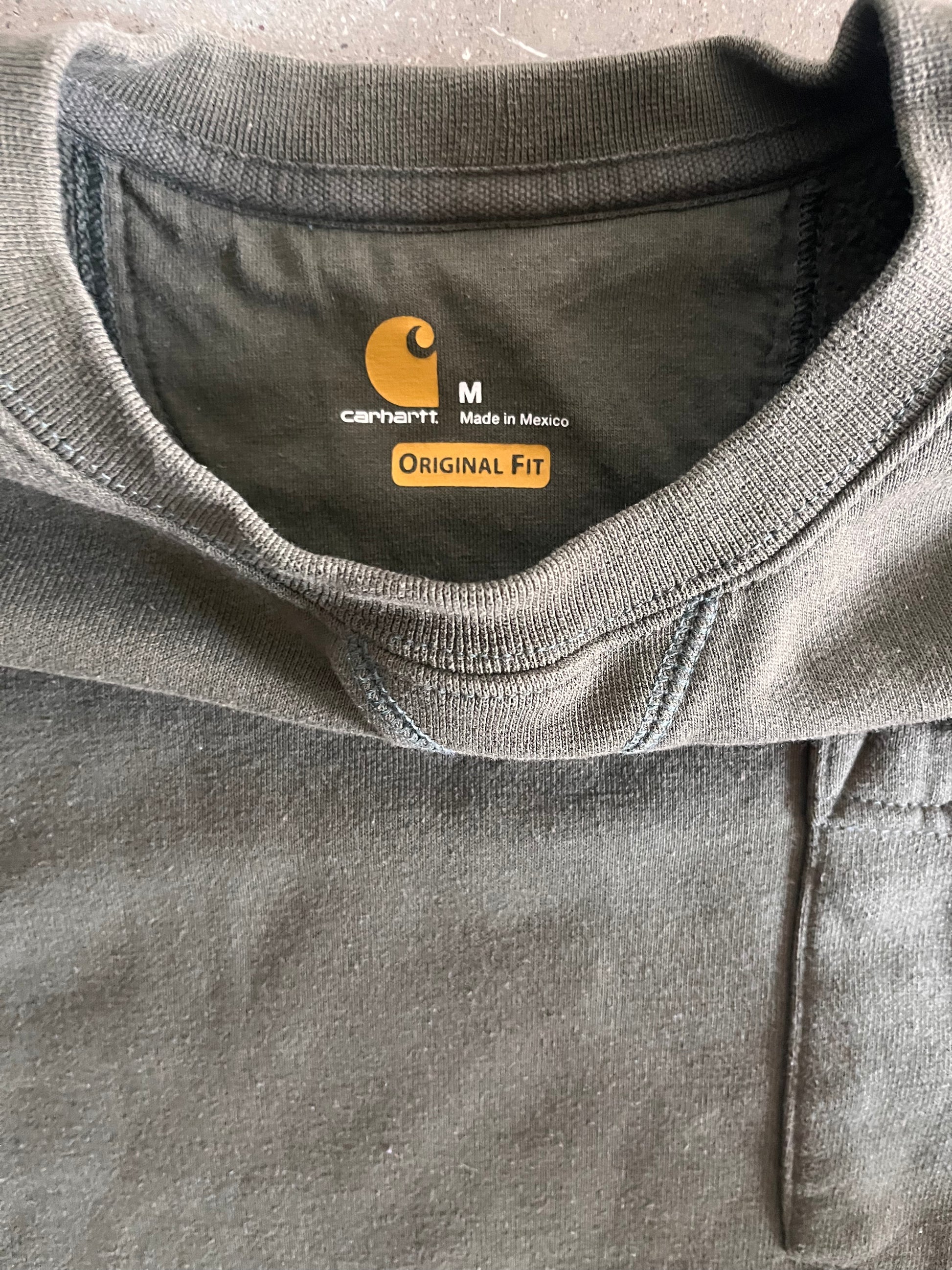 Vintage Green Carhartt Crew - L