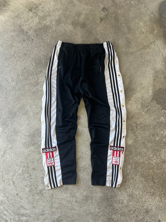 Vintage Red Black Adidas Track Pants - XL