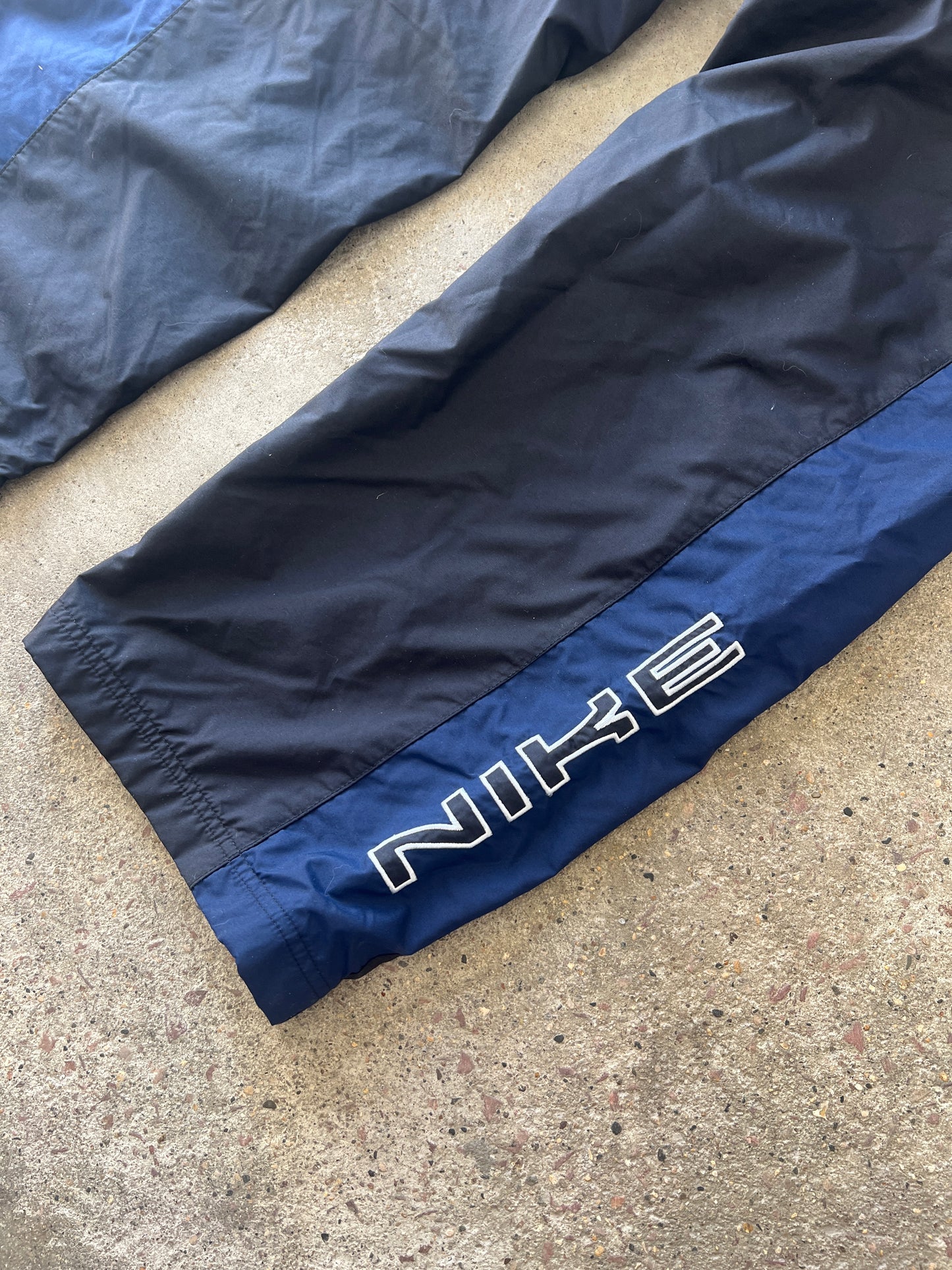 Vintage Black Spellout Nike Track Pants - L