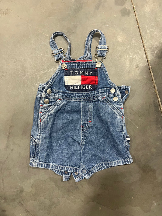 Vintage Denim Blue Tommy Hilfiger Overalls - 6-12M