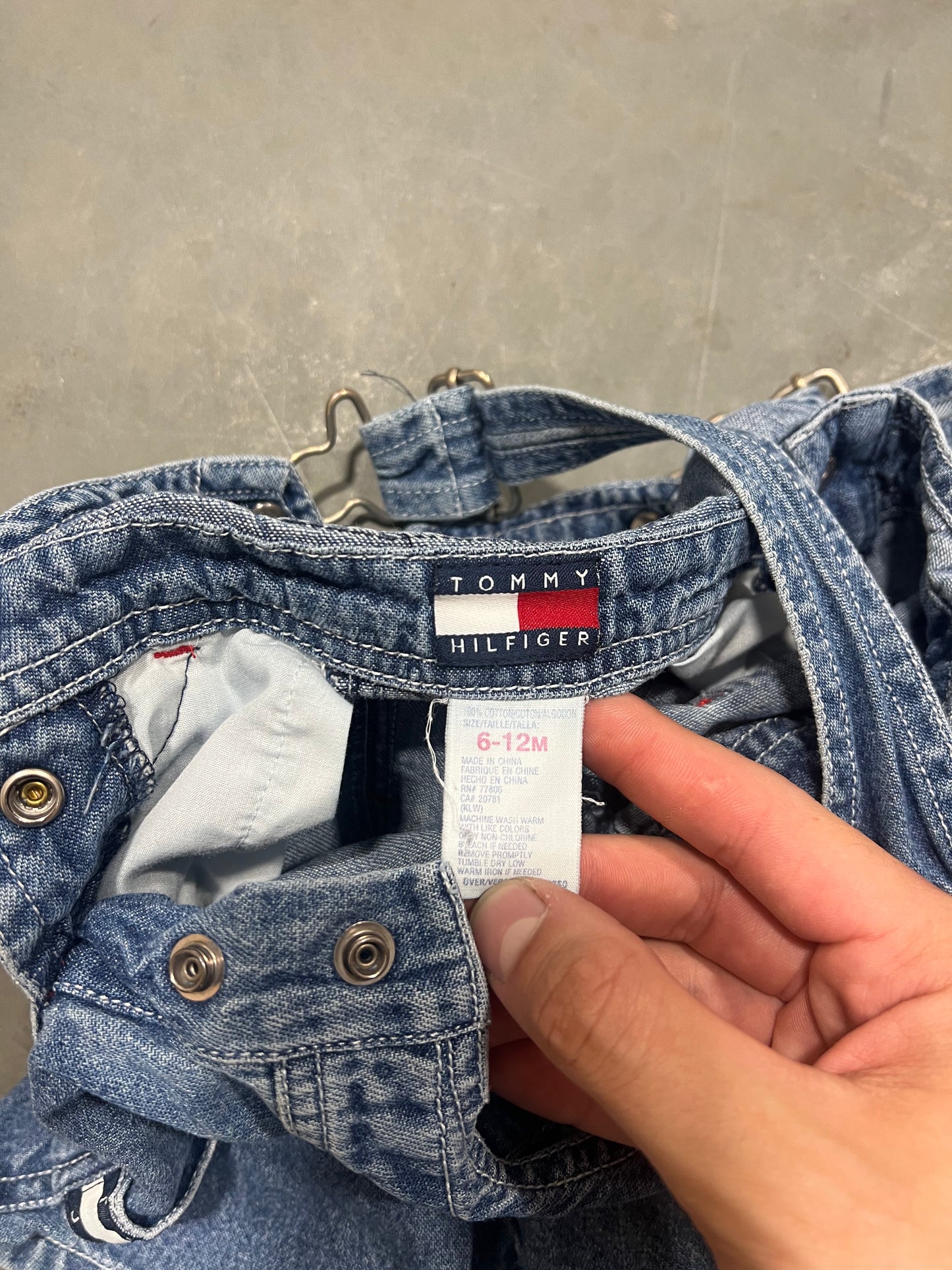 Vintage Denim Blue Tommy Hilfiger Overalls - 6-12M