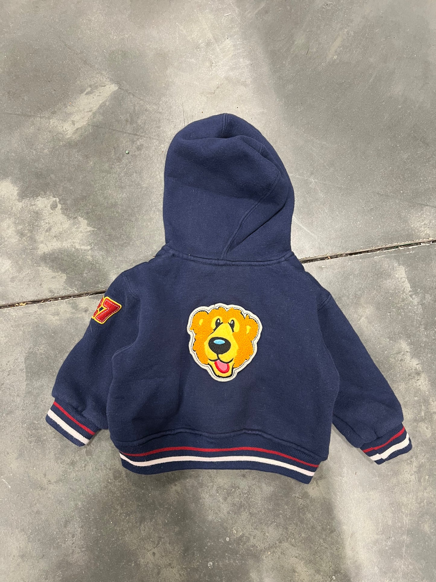 Vintage Bear In The Big Blue House Hoodie - 9-12M