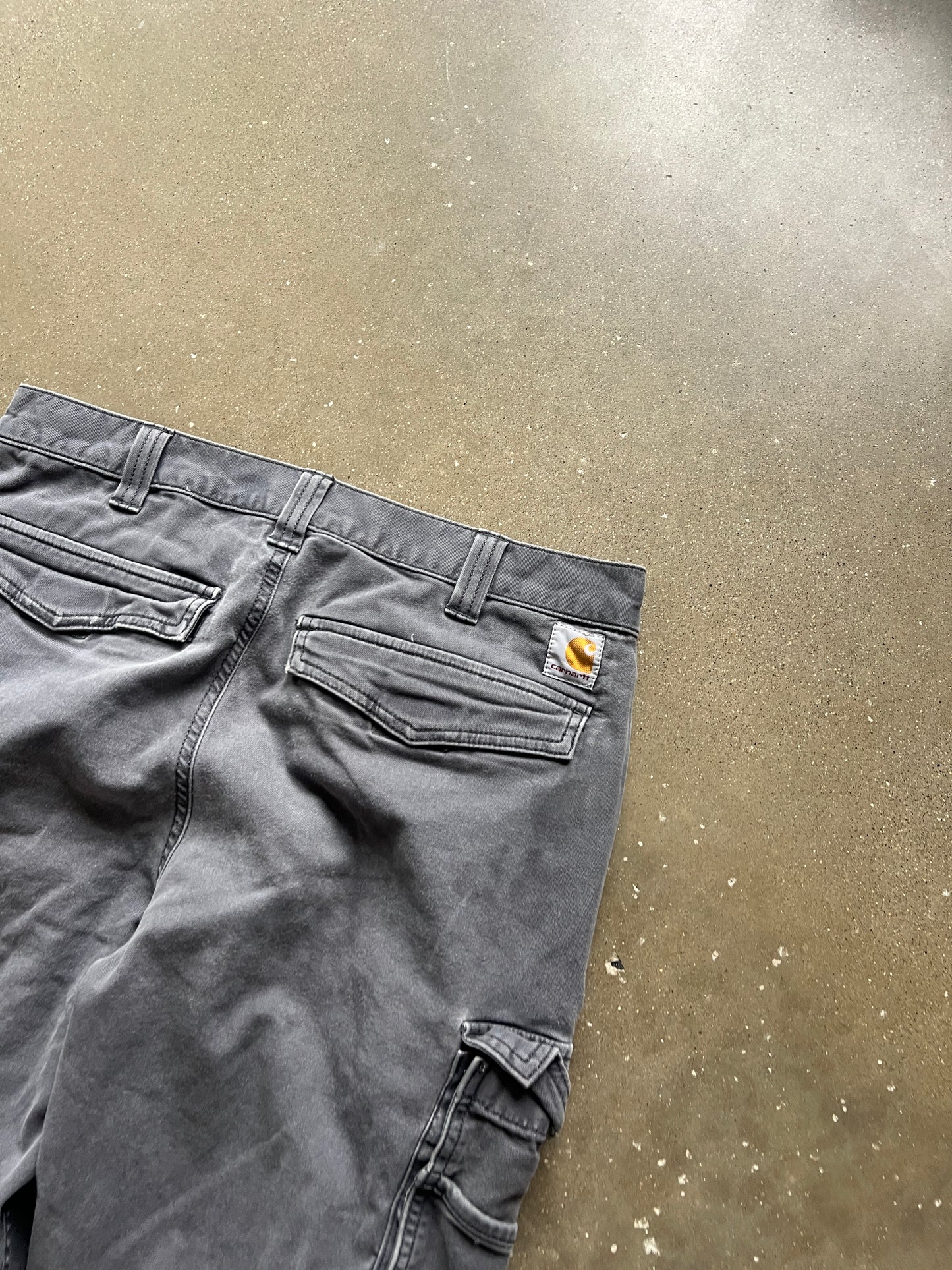 Vintage Grey Carhartt Cargo Pants - 34