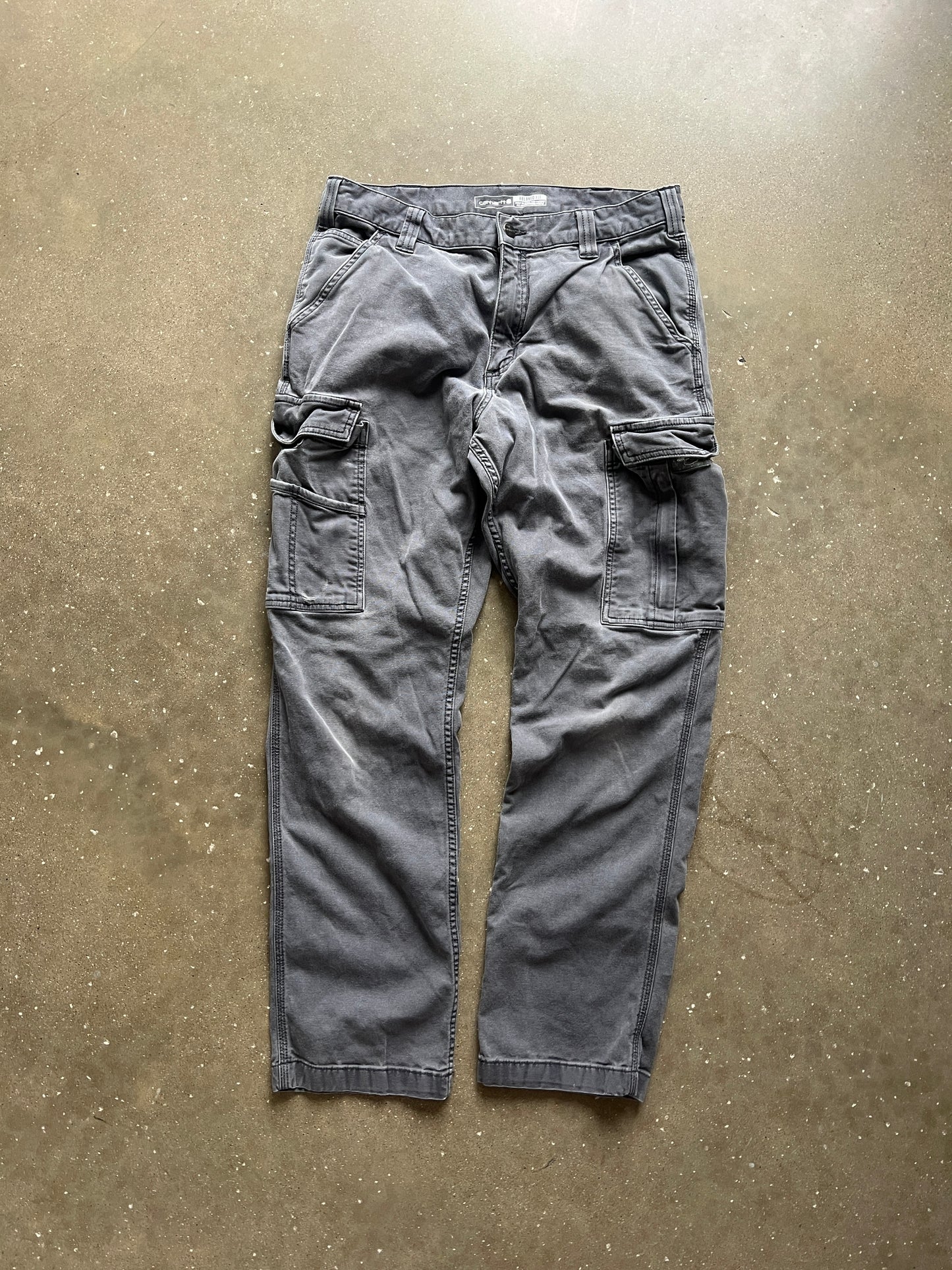Vintage Grey Carhartt Cargo Pants - 34