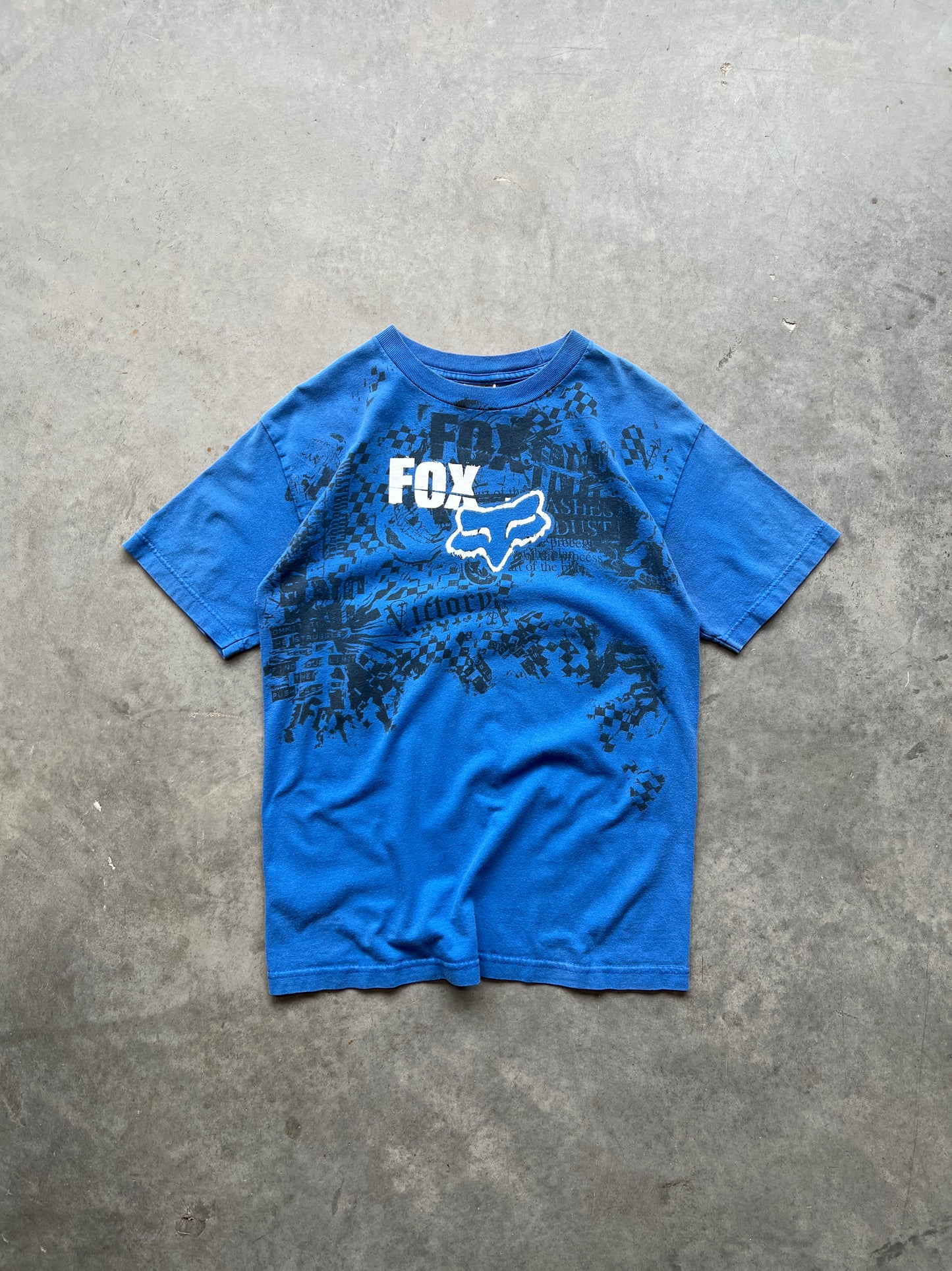 Vintage Blue Fox Racing Graphic Shirt - S