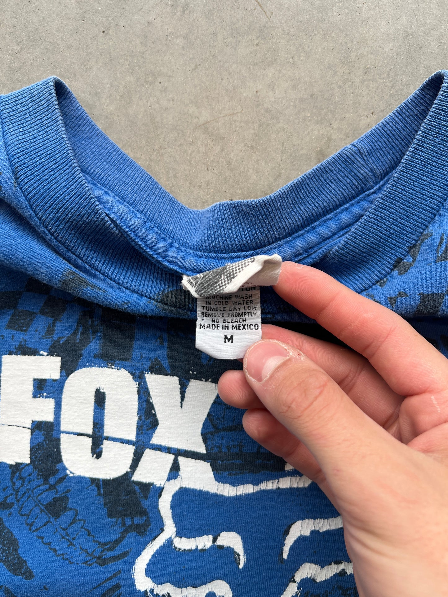 Vintage Blue Fox Racing Graphic Shirt - S