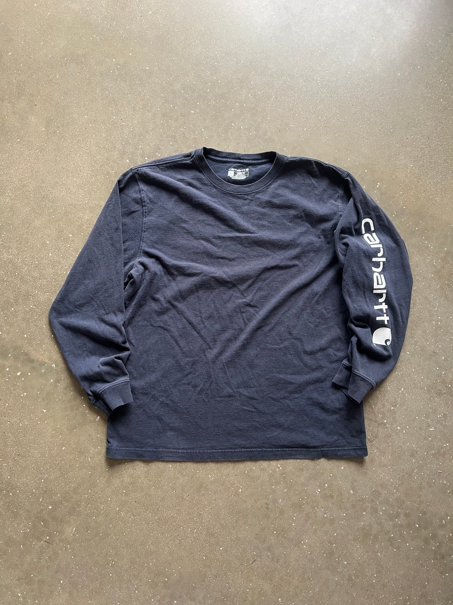 Vintage Navy Blue Carhartt Shirt - L