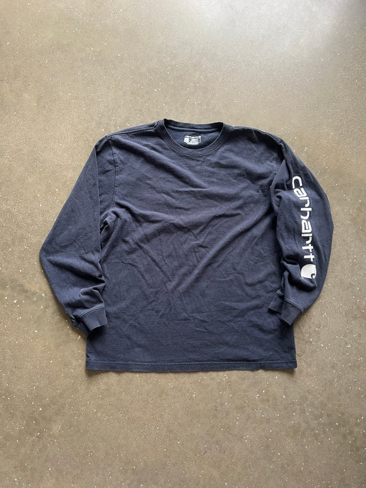 Vintage Navy Blue Carhartt Shirt - L