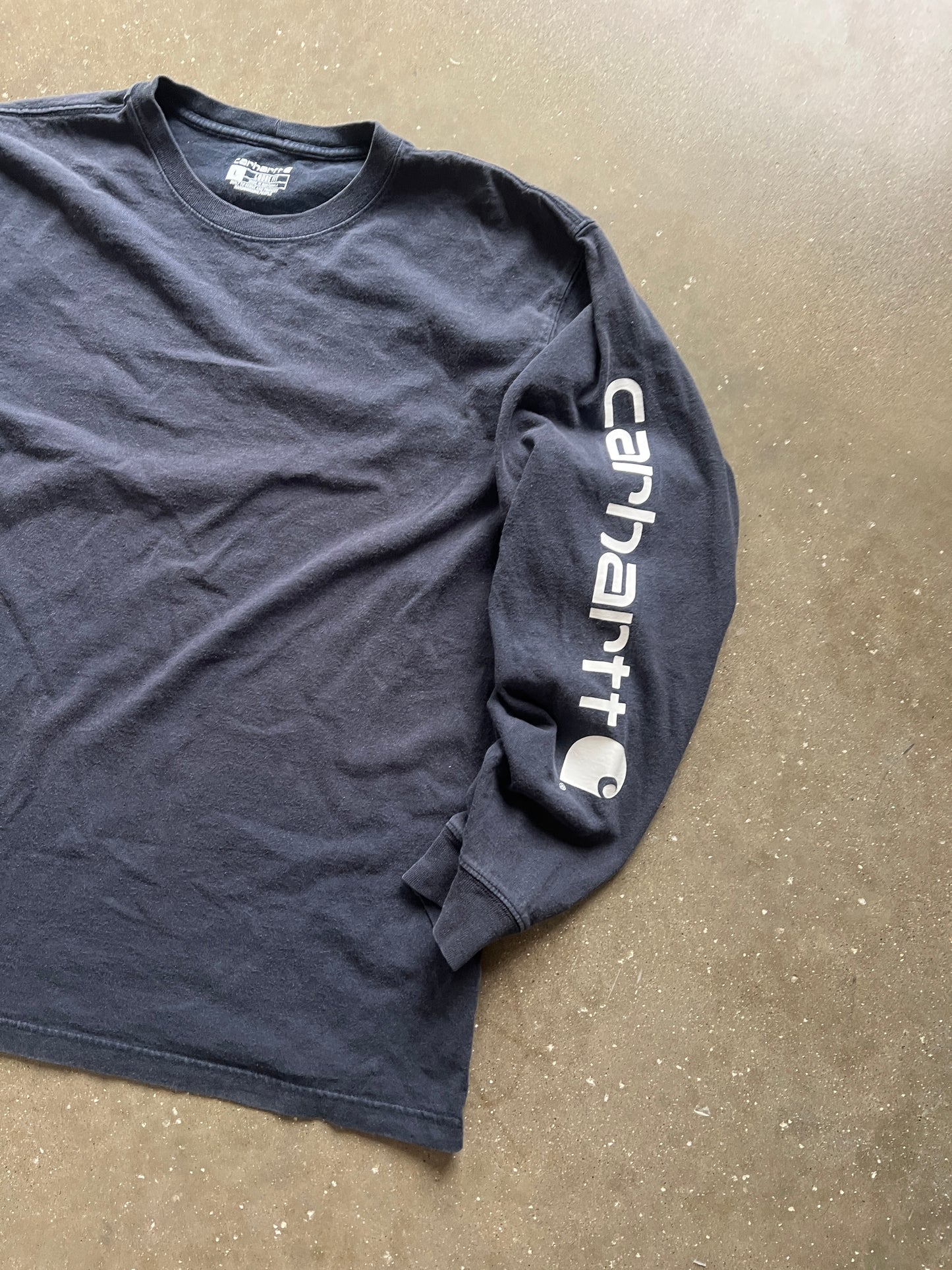 Vintage Navy Blue Carhartt Shirt - L