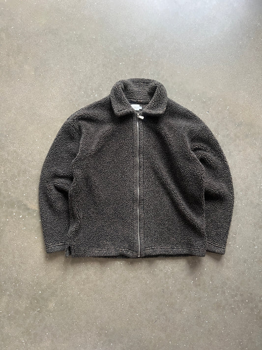 Vintage Brown Calvin Klein Fleece Jacket - L