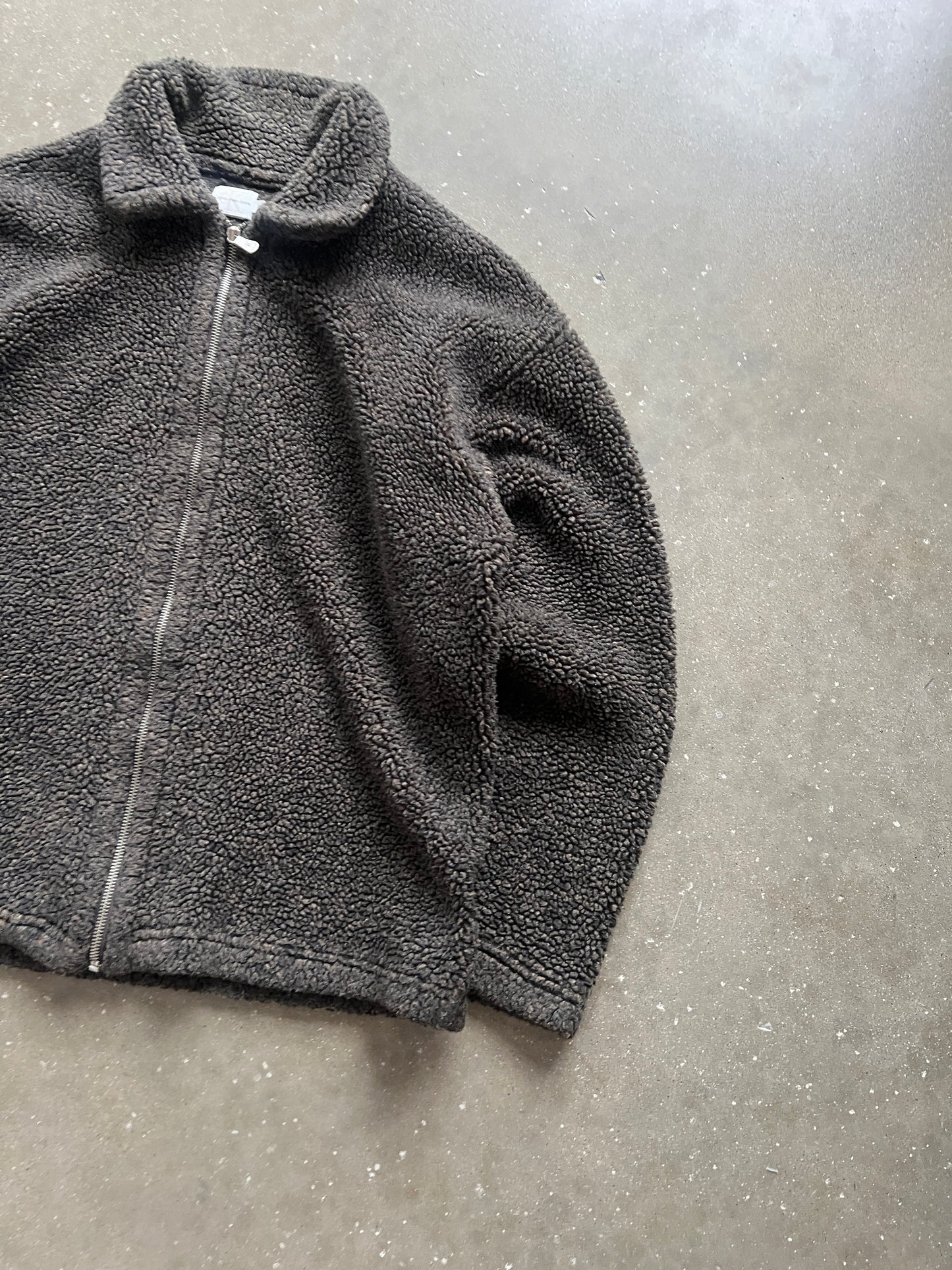 Vintage Brown Calvin Klein Fleece Jacket - L