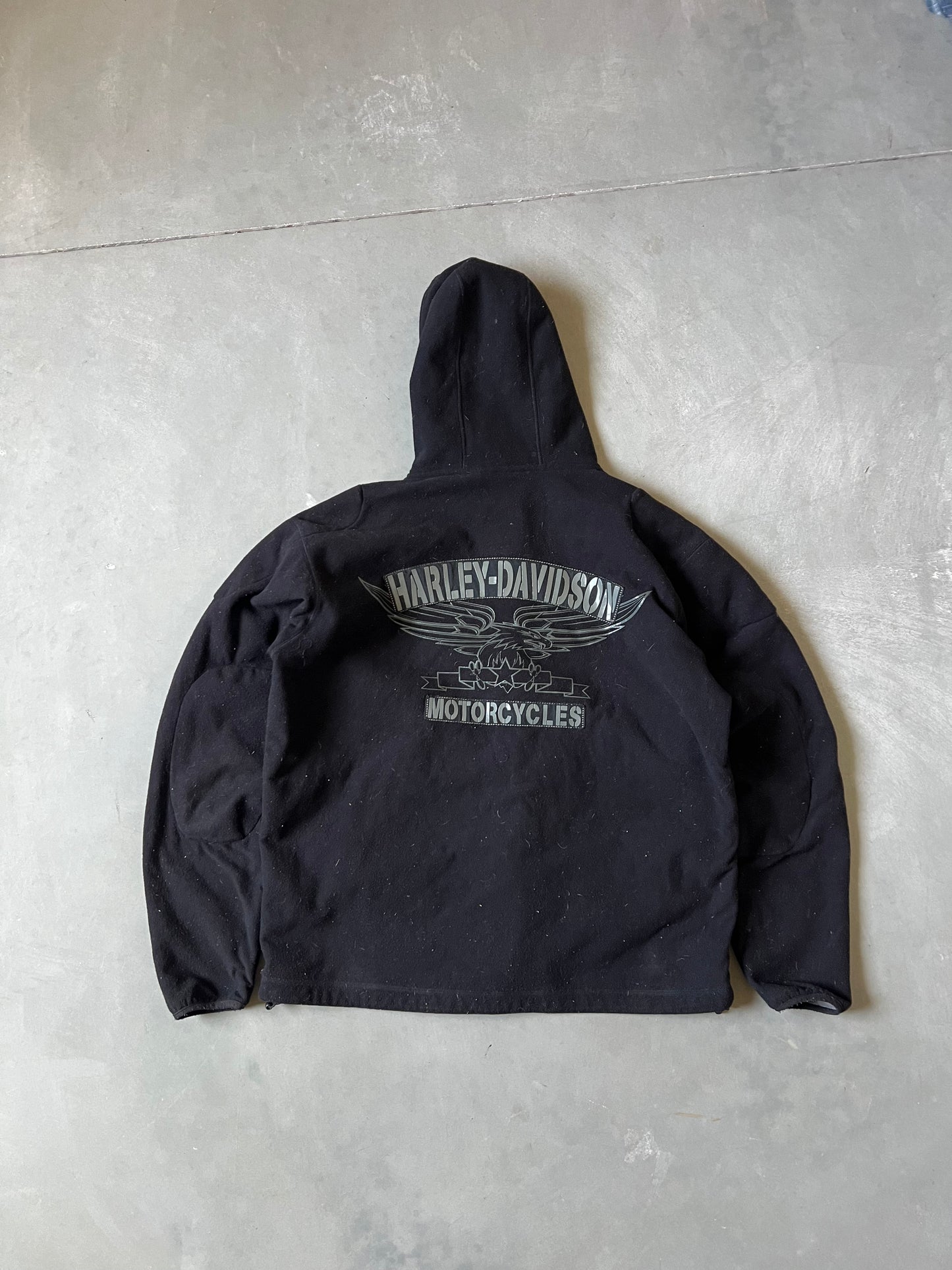Vintage Black Harley Davidson Jacket - L