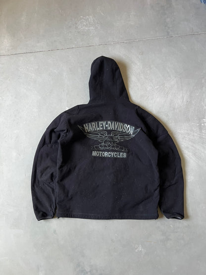 Vintage Black Harley Davidson Jacket - L