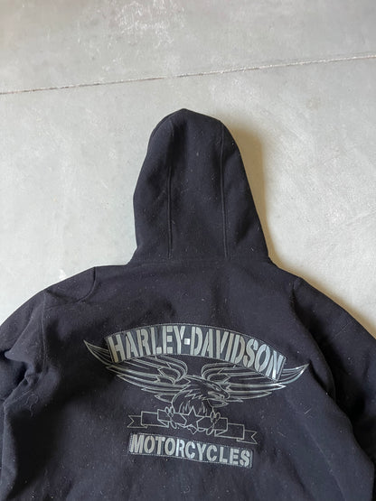 Vintage Black Harley Davidson Jacket - L