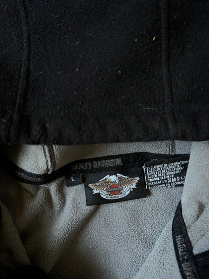 Vintage Black Harley Davidson Jacket - L
