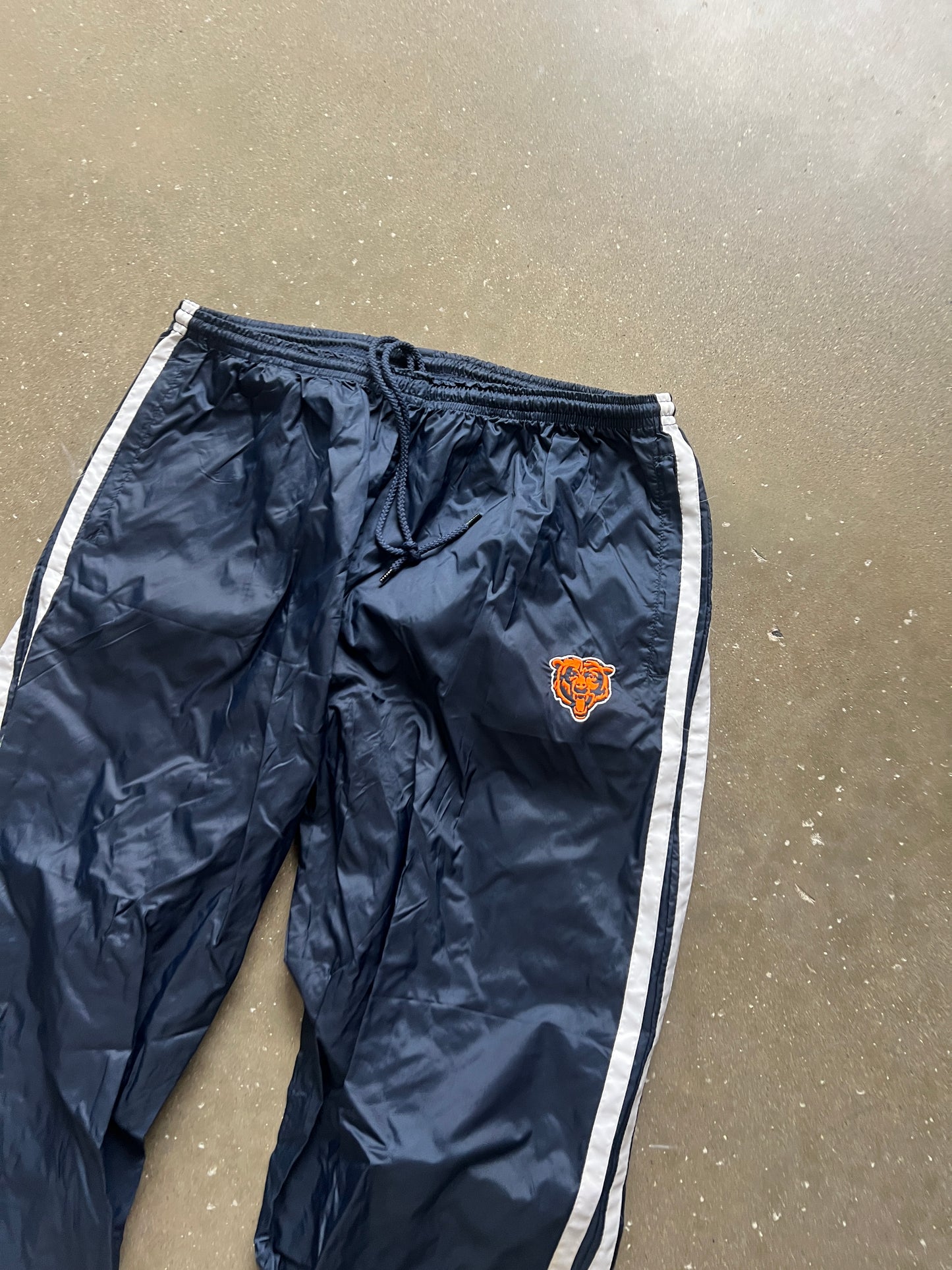Vintage Navy Blue Chicago Bears Track Pants - M