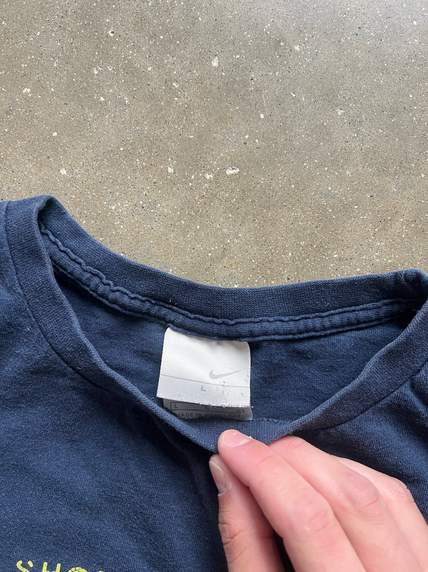 Vintage Navy Blue Nike Shirt - L