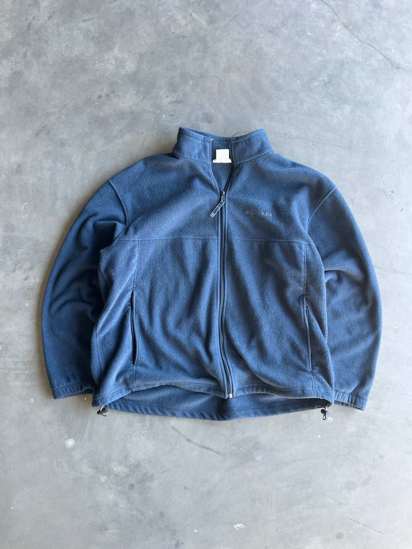 Vintage Blue Columbia Fleece Jacket - XXL