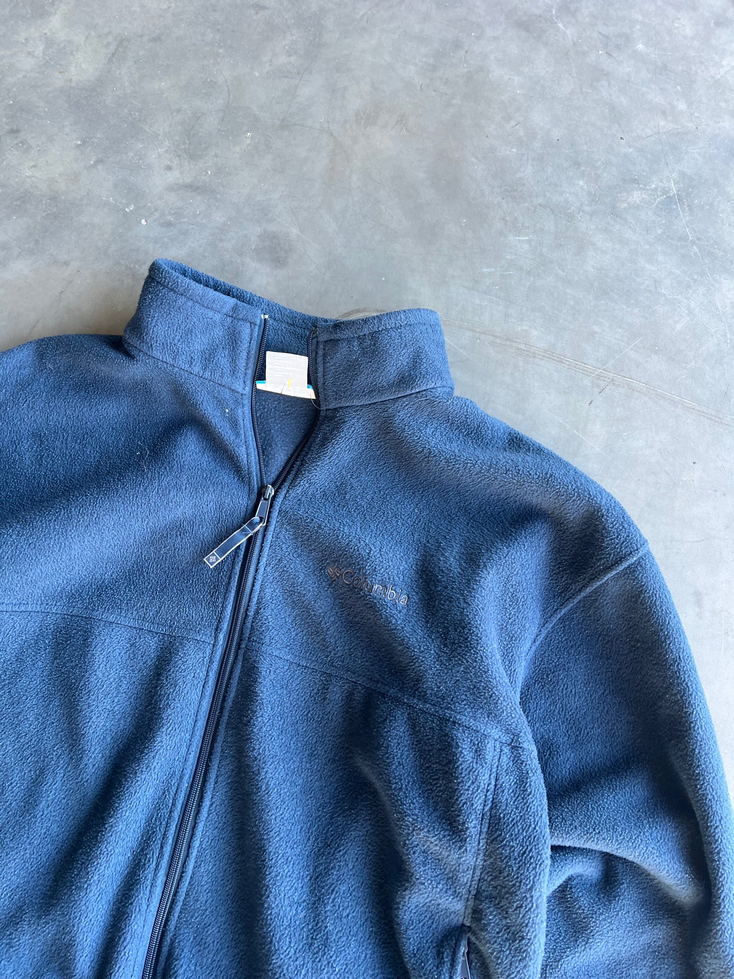 Vintage Blue Columbia Fleece Jacket - XXL