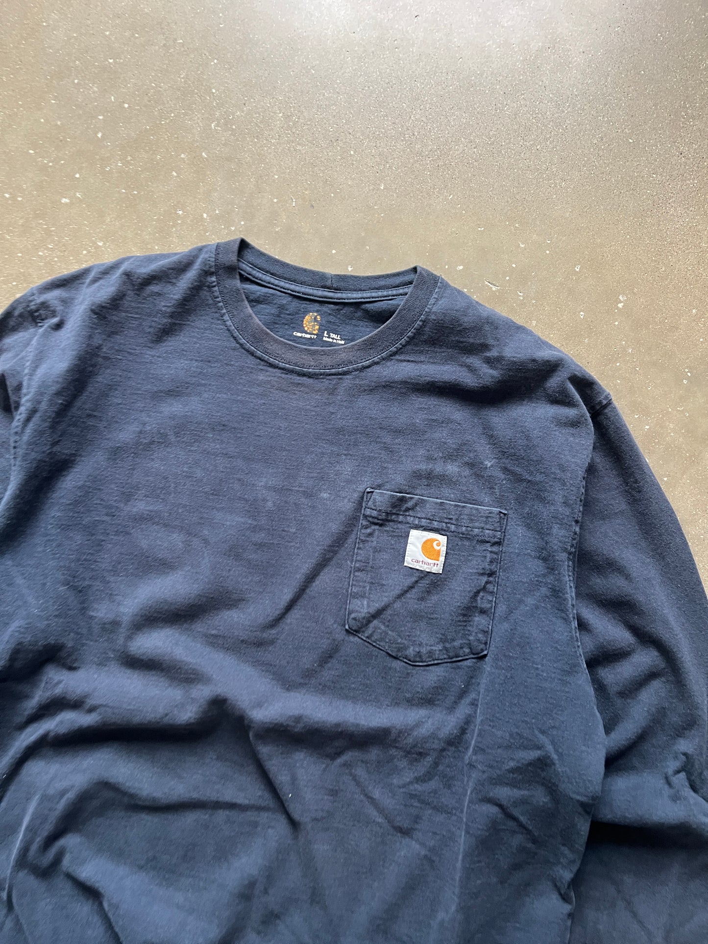Vintage Navy Blue Carhartt Shirt - LT