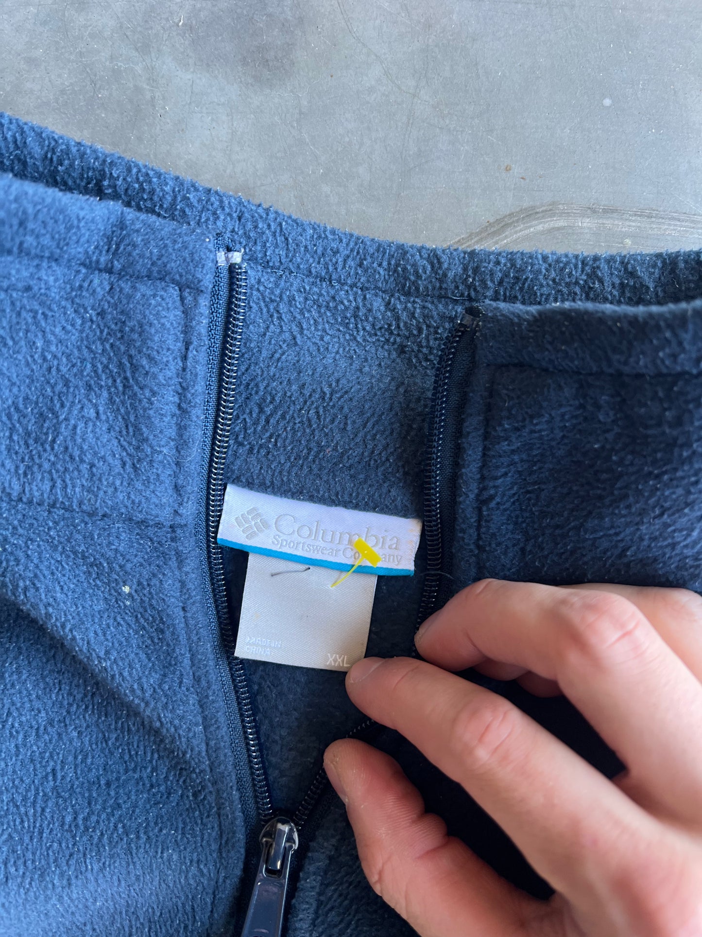Vintage Blue Columbia Fleece Jacket - XXL
