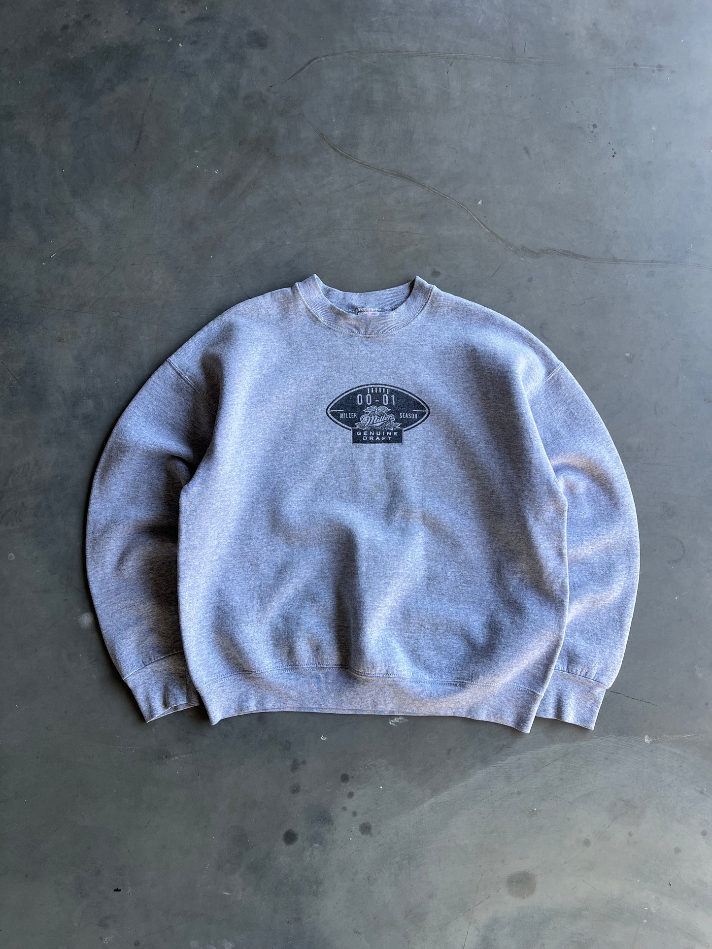 Vintage Grey Miller Lite Crew - XL