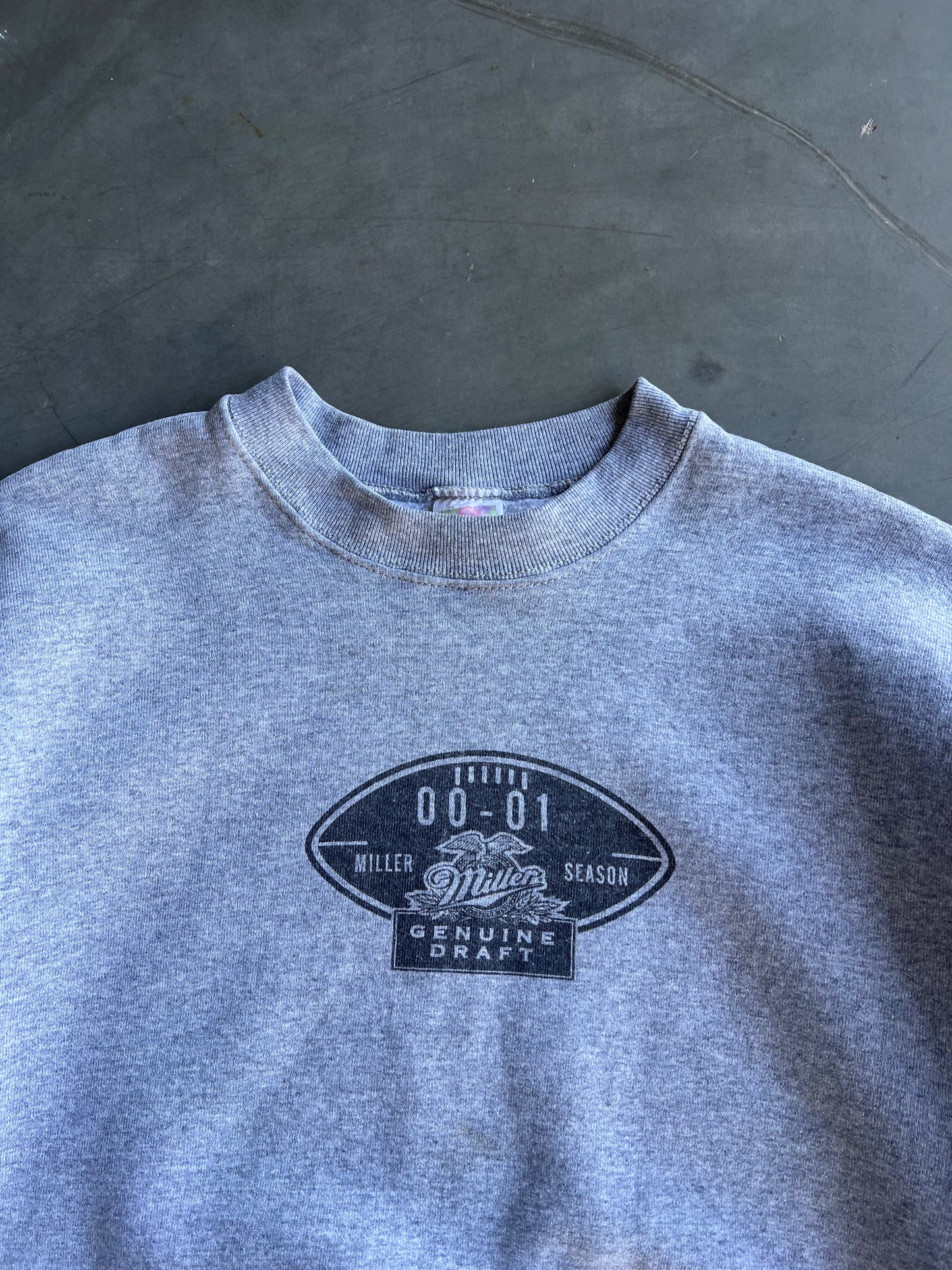 Vintage Grey Miller Lite Crew - XL