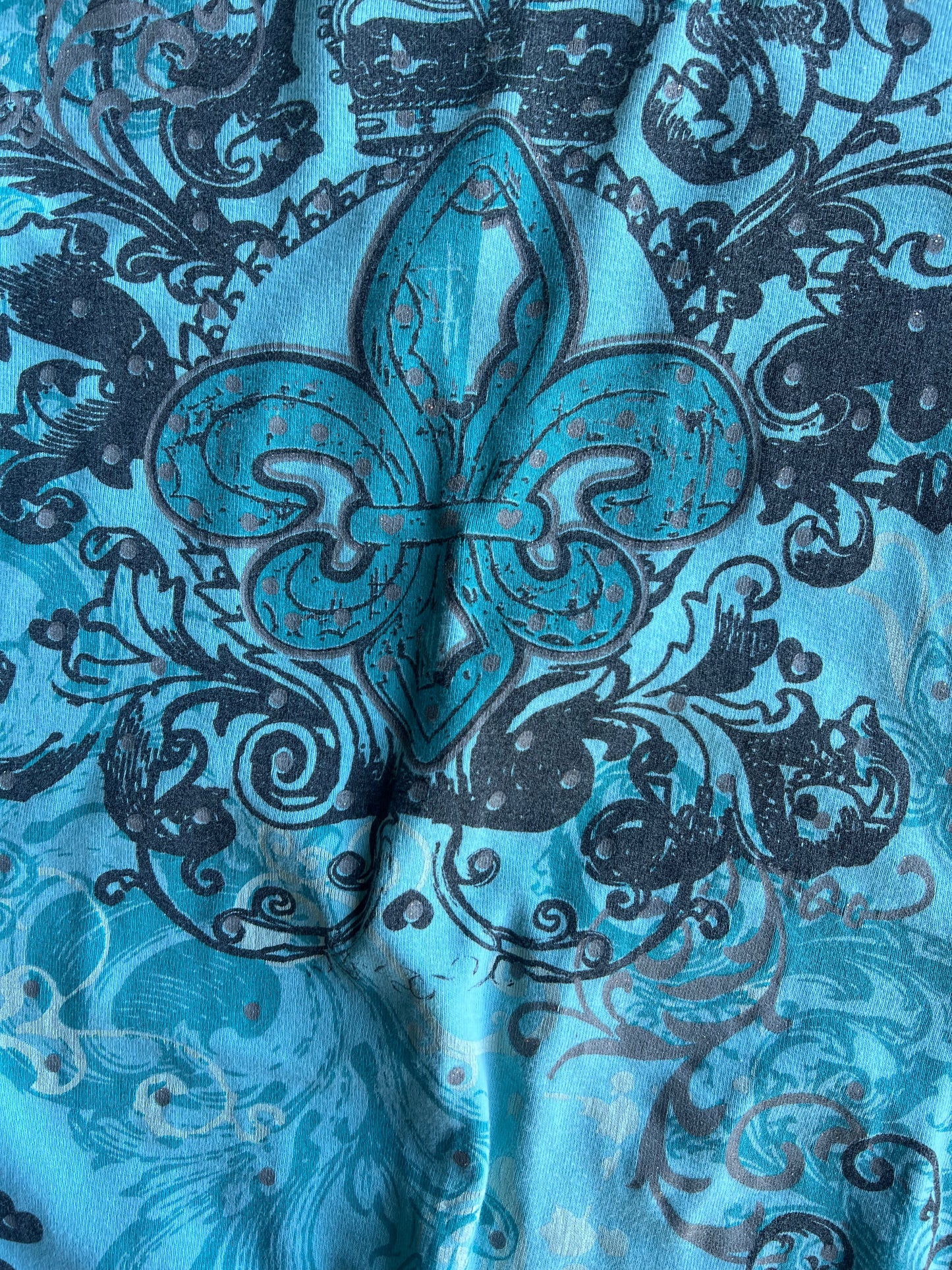 Vintage Blue Y2k Affliction Womans Shirt - XS