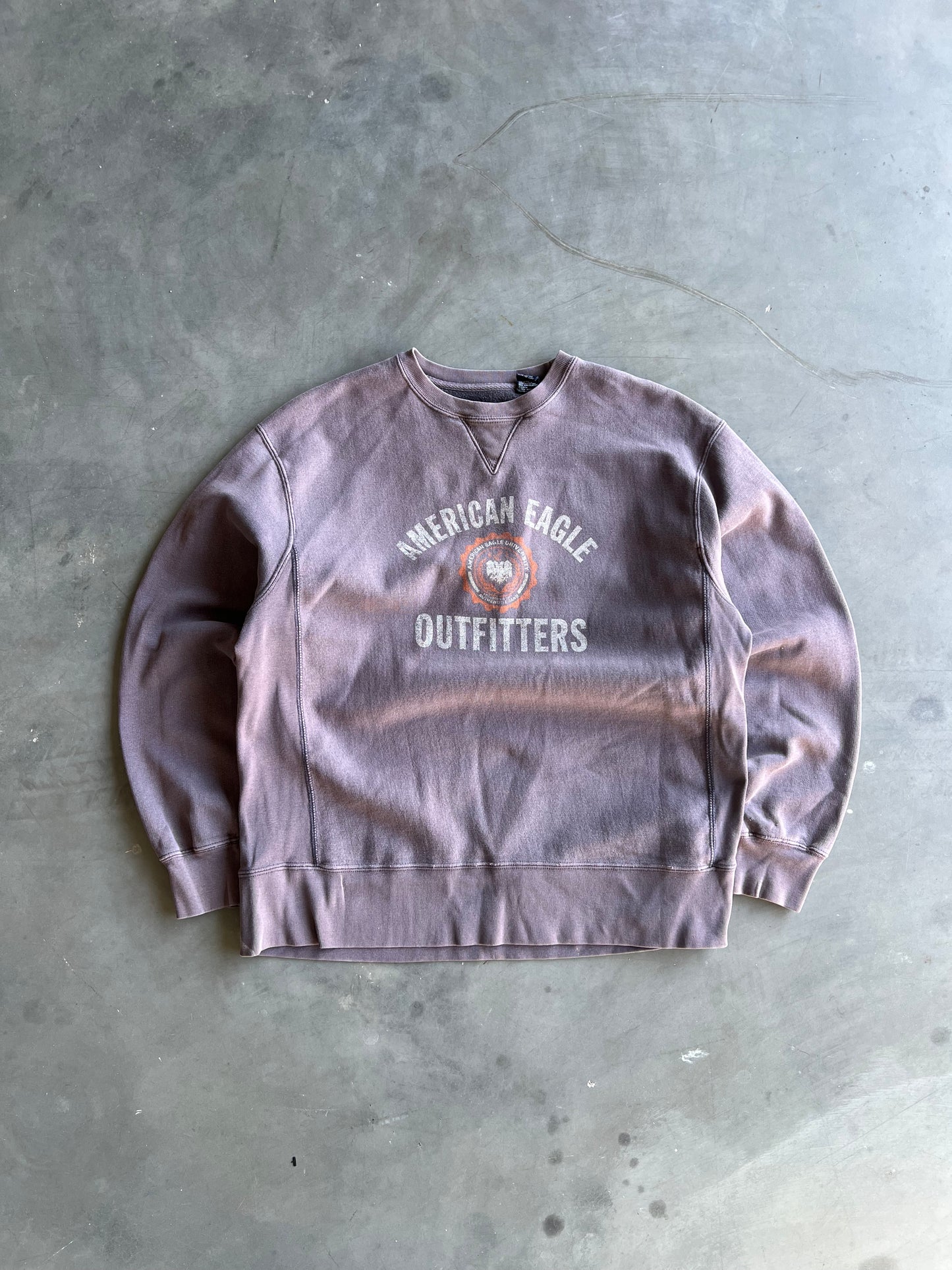 Vintage Brown American Eagle Crew - S