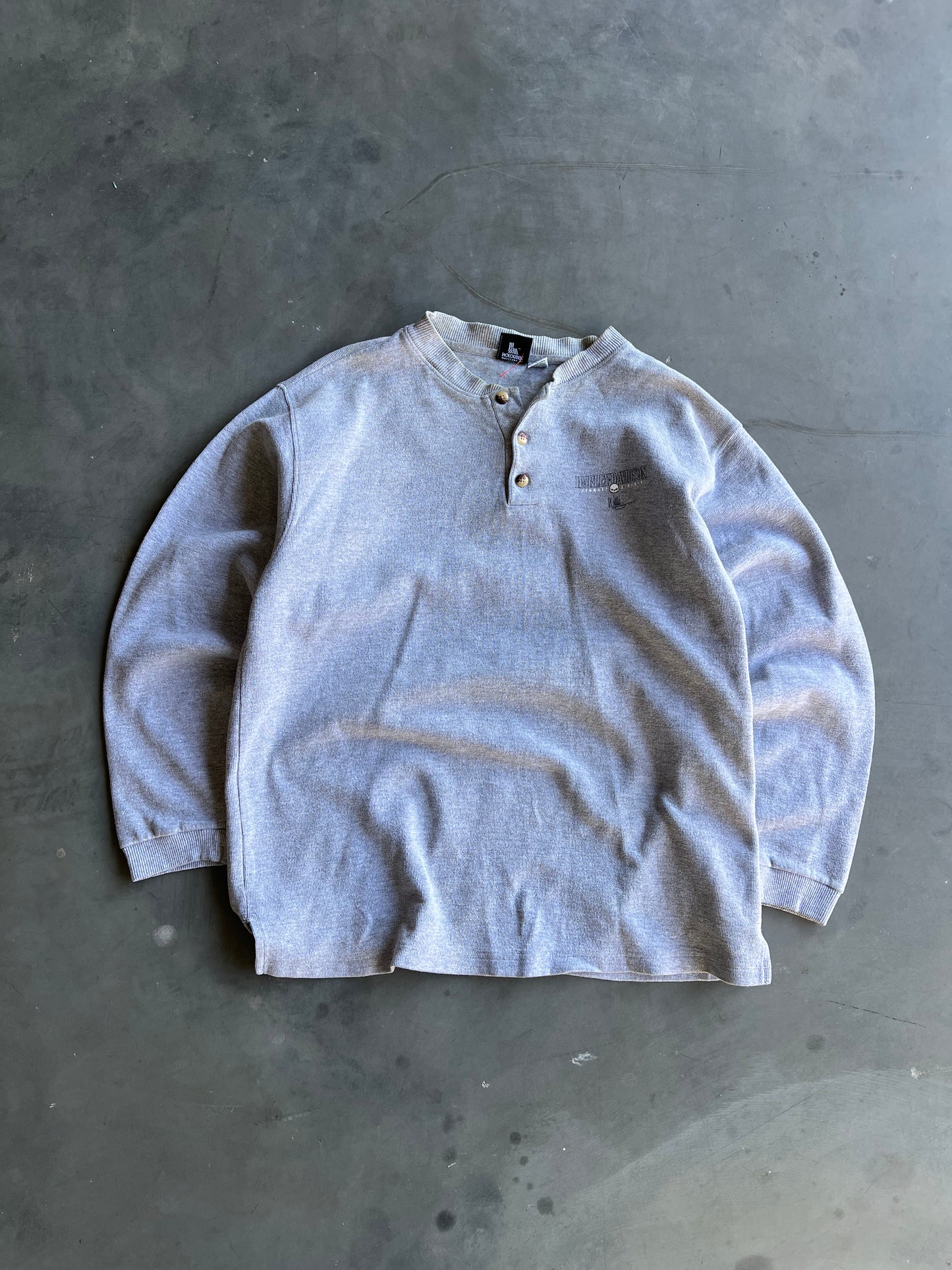 Vintage Grey Harley Davidson Crew - XXL