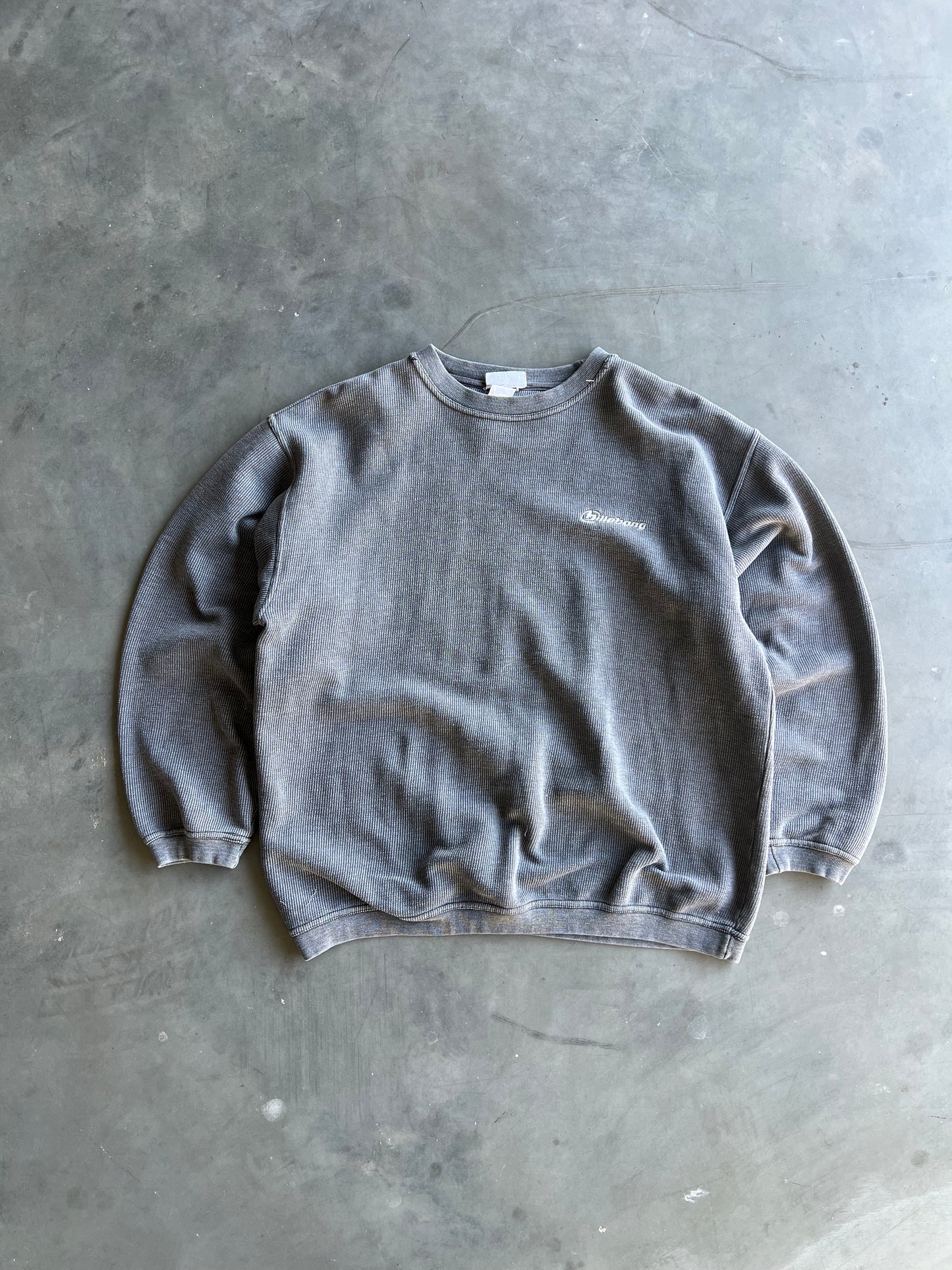 Vintage Grey Billabong Spellout Crew - XL