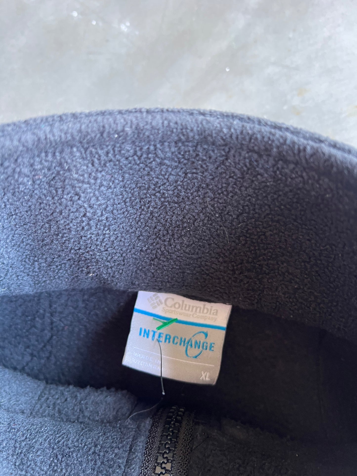 Vintage Black Columbia Zip Fleece - XL