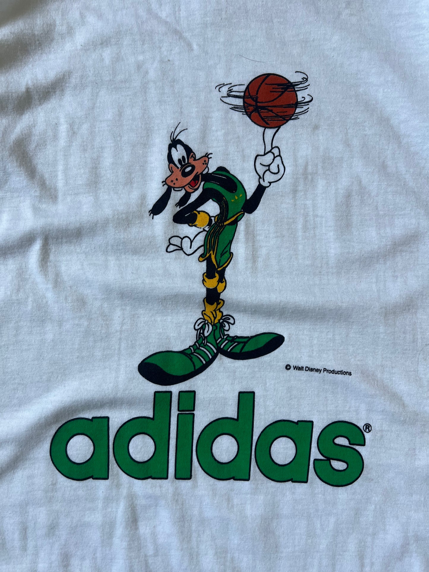 Vintage 80s Adidas Mickey Basketball Shirt - XS
