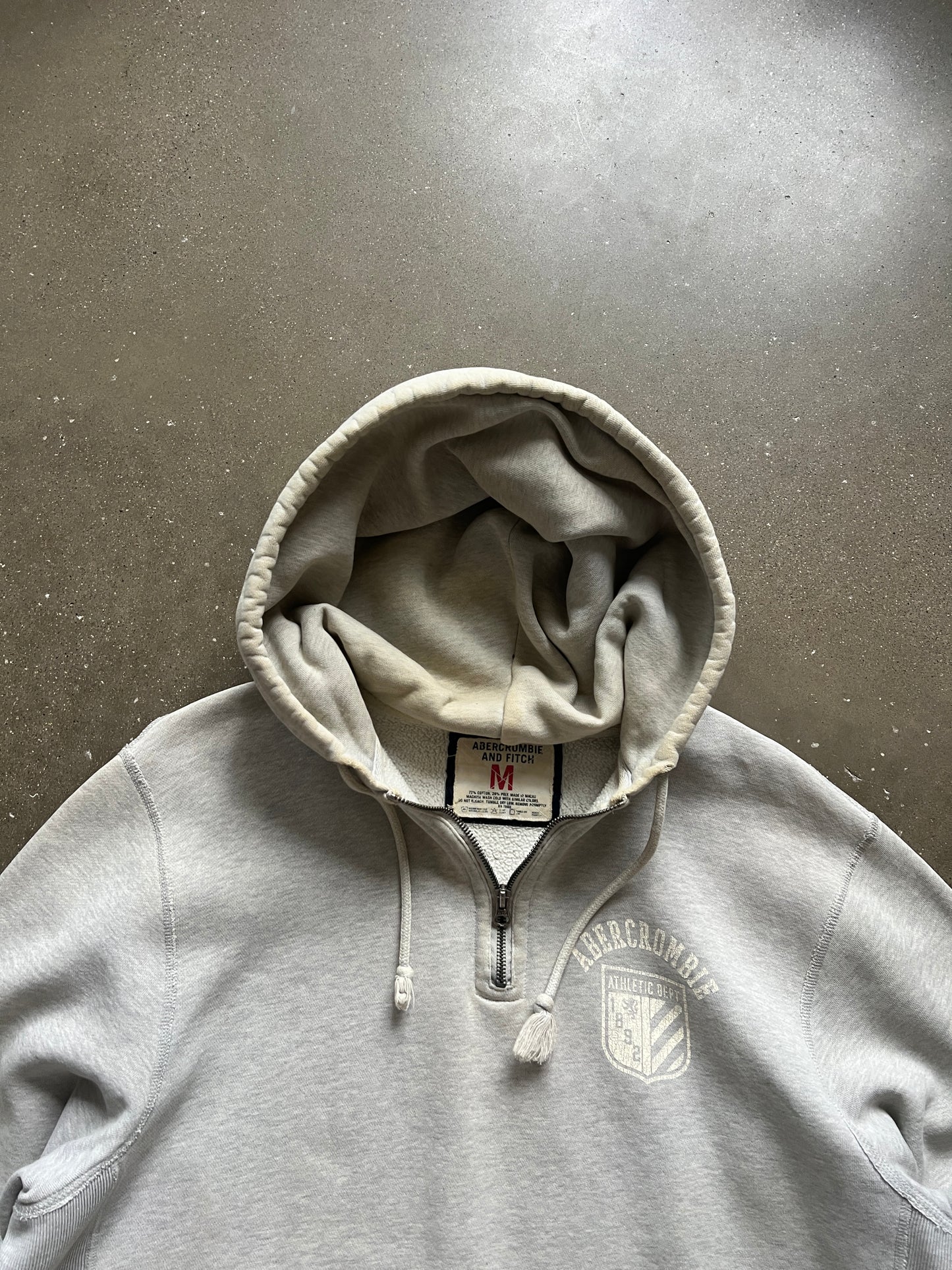 Vintage Off White Abercrombie Hoodie - M