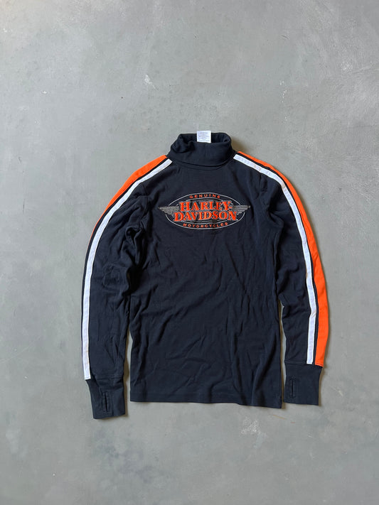 Vintage Black Harley Davidson Longsleeve Shirt - M
