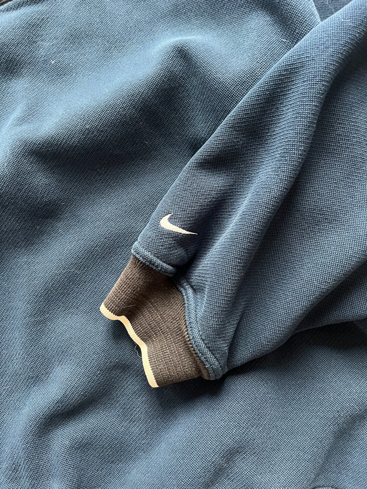 Vintage Navy Blue Nike Spellout Crew - M