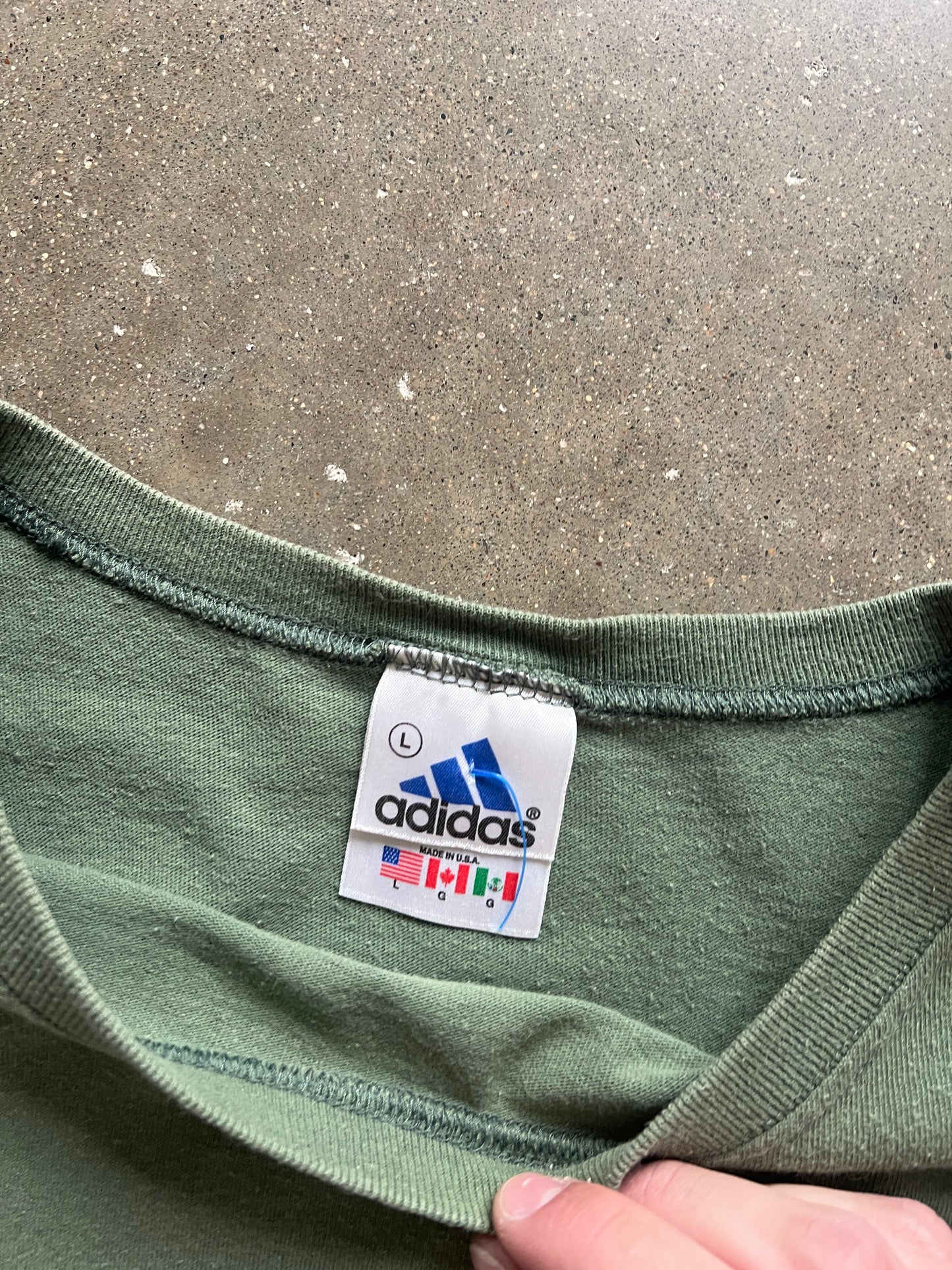 Vintage Emerald Green Adidas Shirt - M