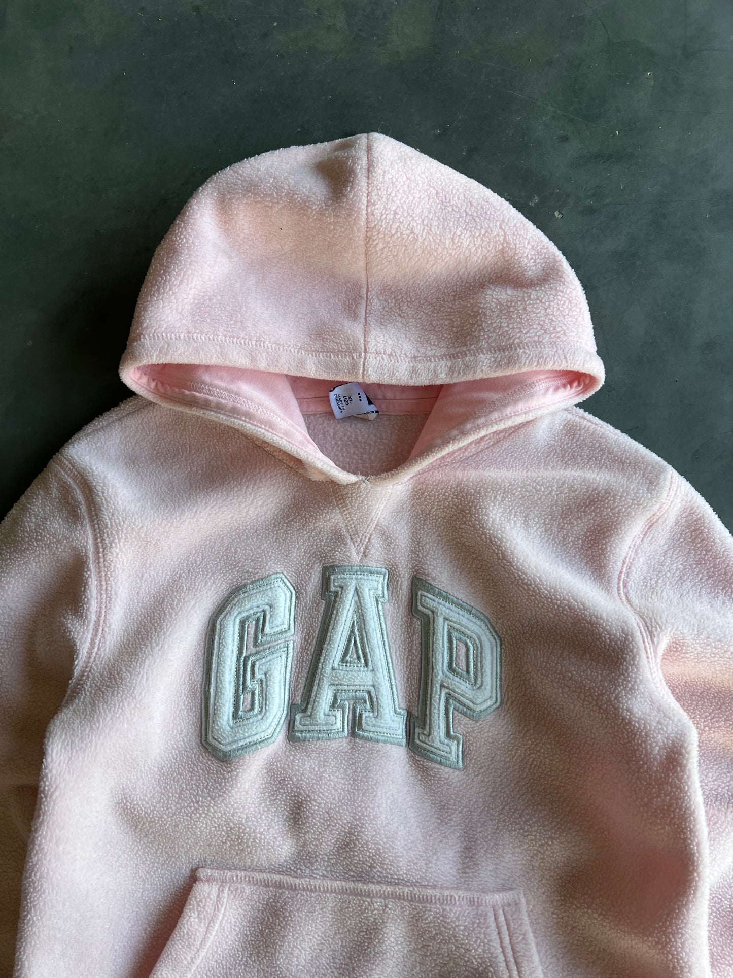 Vintage Pink Gap Fleece Hoodie - XXS