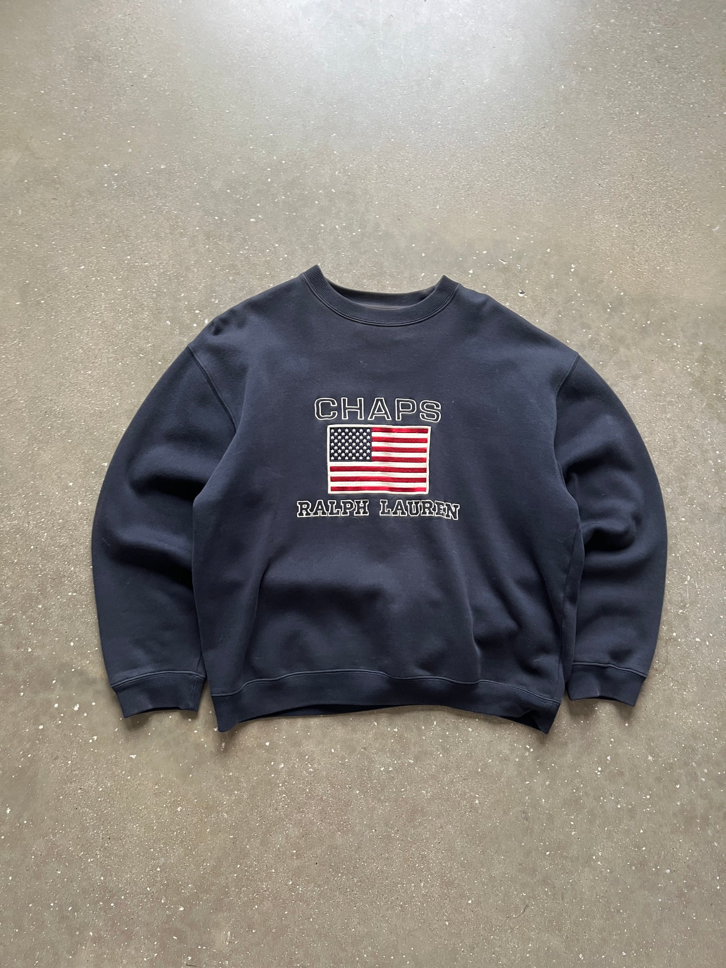 Vintage Navy Blue Chaps Ralph Lauren Crew - M